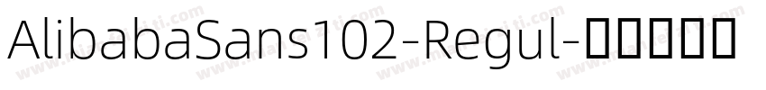AlibabaSans102-Regul字体转换
