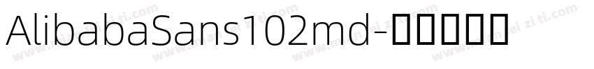 AlibabaSans102md字体转换