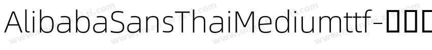 AlibabaSansThaiMediumttf字体转换