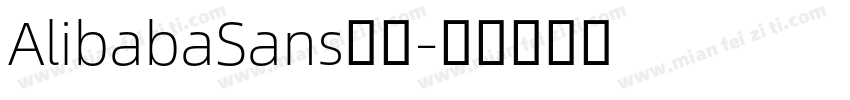 AlibabaSans字体字体转换