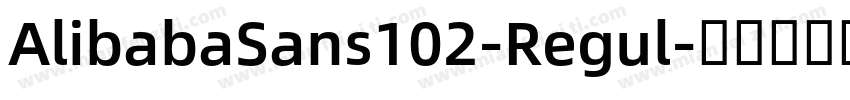 AlibabaSans102-Regul字体转换