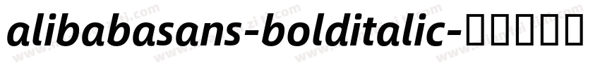alibabasans-bolditalic字体转换