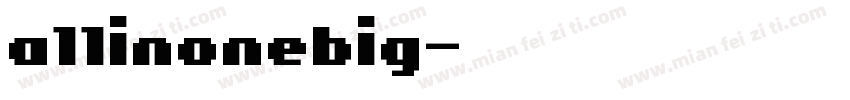 a11inonebig字体转换