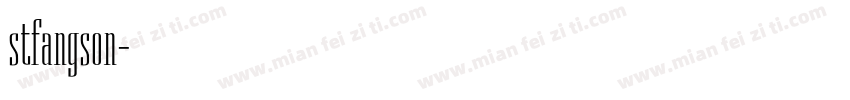 stfangson字体转换