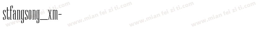 stfangsong_xm字体转换