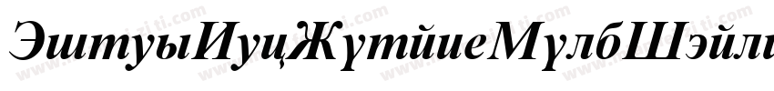 TimesNewRoman-BoldItalic字体转换