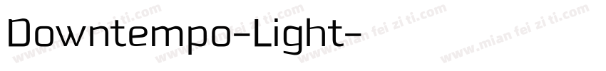 Downtempo-Light字体转换