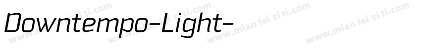 Downtempo-Light字体转换