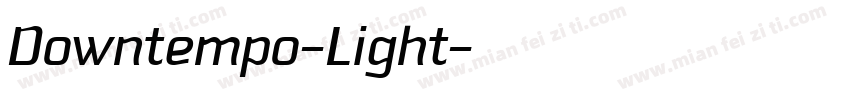 Downtempo-Light字体转换