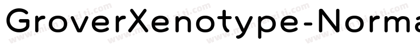 GroverXenotype-Normal字体转换