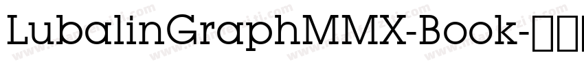 LubalinGraphMMX-Book字体转换