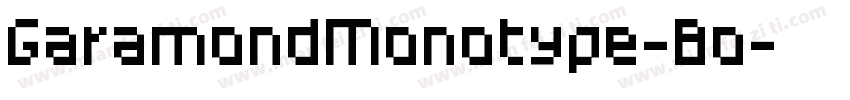 GaramondMonotype-Bo字体转换