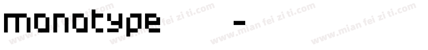 monotype宋简字体转换