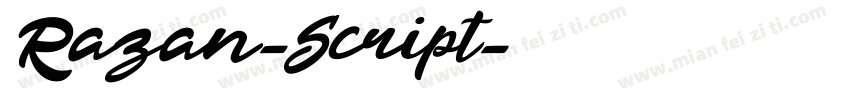 Razan-Script字体转换