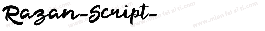 Razan-Script字体转换