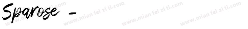 Sparose字体字体转换