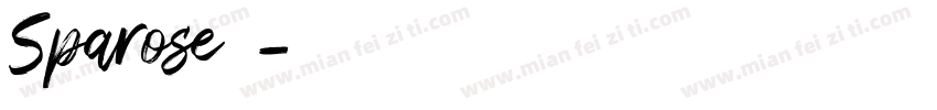Sparose字体字体转换