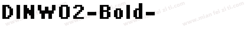 DINW02-Bold字体转换