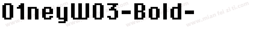 01neyW03-Bold字体转换