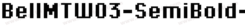 BellMTW03-SemiBold字体转换