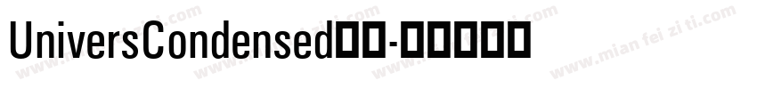 UniversCondensed字体字体转换