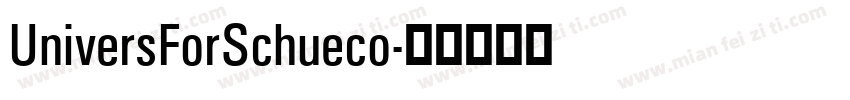 UniversForSchueco字体转换