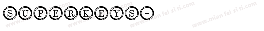 SuperKeys字体转换