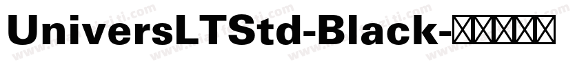UniversLTStd-Black字体转换