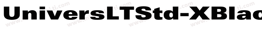 UniversLTStd-XBlackEx字体转换