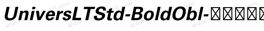 UniversLTStd-BoldObl字体转换