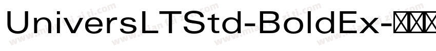 UniversLTStd-BoldEx字体转换