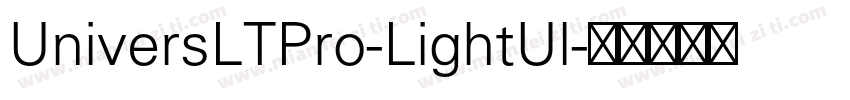 UniversLTPro-LightUl字体转换