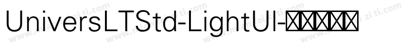 UniversLTStd-LightUl字体转换