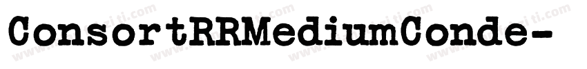 ConsortRRMediumConde字体转换