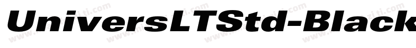 UniversLTStd-BlackEx字体转换