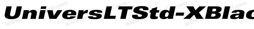 UniversLTStd-XBlackEx字体转换