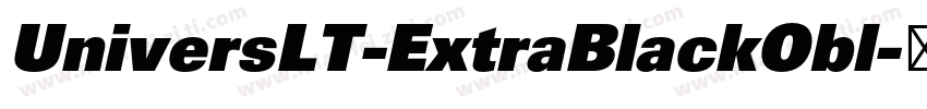 UniversLT-ExtraBlackObl字体转换