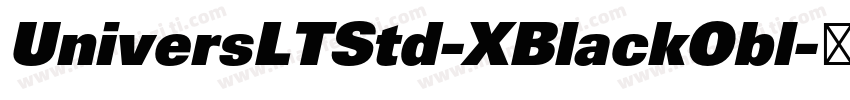 UniversLTStd-XBlackObl字体转换