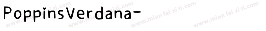 PoppinsVerdana字体转换