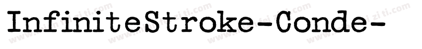 InfiniteStroke-Conde字体转换