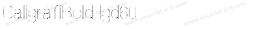 CaligrafiBold-lgd60字体转换