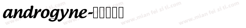 androgyne字体转换
