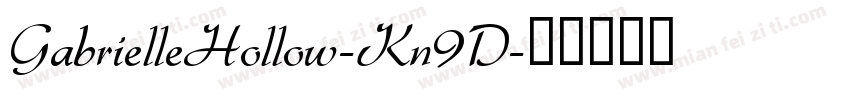 GabrielleHollow-Kn9D字体转换
