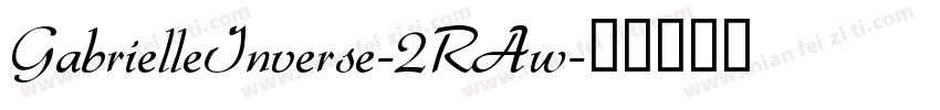 GabrielleInverse-2RAw字体转换