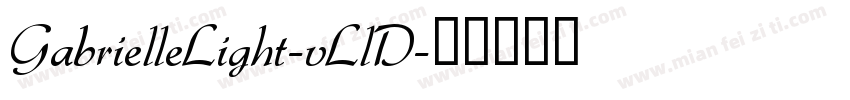 GabrielleLight-vLlD字体转换
