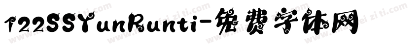 122SSYunRunti字体转换