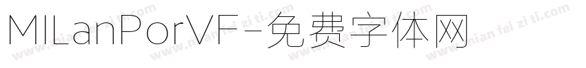 MILanPorVF字体转换