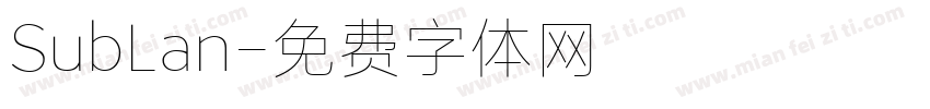 SubLan字体转换