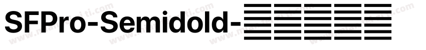 SFPro-Semidold字体转换