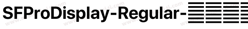 SFProDisplay-Regular字体转换